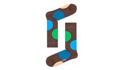 Happy Socks Jumbo Dot Sock Unisex - Nogavice Happy Socks - Smeđa - JUB01-8500-4-7 - Size: 4-7