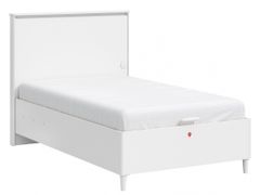 Posteľ 120x200cm s úložným priestorom a usb vendella - biela