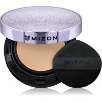 Mizon Vegan Collagen Cushion SPF38 PA++ dlhotrvajúci make-up v hubke s vysokou UV ochranou odtieň #21 Light Beige 2x15 g