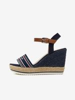 Tom Tailor Buty wedge Niebieski