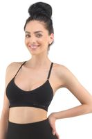 Sportovní bezešvá podprsenka Gina 07020P - bambus Černá L/XL