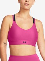 Under Armour UA Infinity Mid 2.0 Rib Sportovní podprsenka Růžová