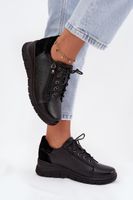 Skórzane Półbuty Damskie Na Koturnie Vinceza