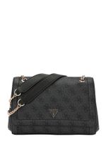 GUESS Torba preko ramena 'Noelle II'  tamo siva / crna