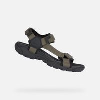 Light green men's sandals Geox Terreno + Grip - Men