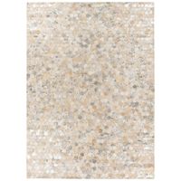 KOŽENÝ KOBEREC, 80/150 cm, barvy stříbra