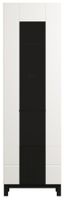 Vysoká vitrína stiletto - biela/čierna
