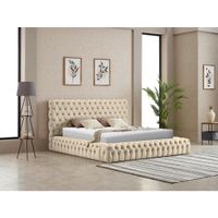 Livetastic ČALÚNENÁ POSTEĽ, 180/200 cm, prírodná farba