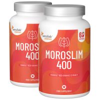 2x Moroslim 400 mg hochdosiert. 120 Kapseln. Morosil-Kapseln zum Abnehmen. Vegan  | Essentials Sensilab