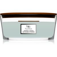 Woodwick Sagewood & Seagrass ароматна свещ с дървен фитил (hearthwick) 453,6 гр.