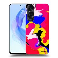 Silikónový čierny obal pre Honor 90 Lite 5G - Watercolor