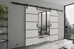 KIER Posuvné dvere LORNI PLUS DUO | 132 cm FARBA: Biela