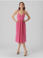 Pink women's patterned dress VERO MODA Camil - Women's