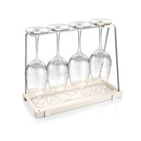 Držiak pohárov na víno s odkvapkávačom FlexiSPACE 330 x 148 mm