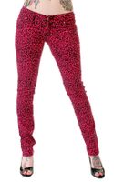 Damen Hose 3RDAND56th - Print Skinnies - Pink - JM409 34