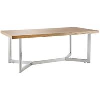 Livetastic KONFERENČNÝ STOLÍK, farba duba, farba ušľachtilej ocele, drevo, kov, kompozitné drevo, 120/44/60 cm