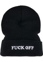 Fuck Off Beanie Black/White