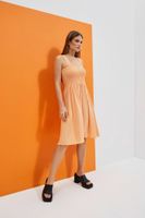 DÁMSKÉ ŠATY L-SU-4038 PEACH