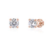 Olivie Strieborné 5mm náušnice PIPPI ROSE 7957
