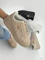 Resti Women's platform sneakers Callista ecru eco-leather