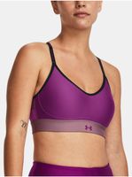 Fialová sportovní podprsenka Under Armour Infinity Covered Low