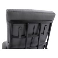 Livetastic RELAXAČNÍ KŘESLO S TABURETEM, textil, šedá