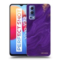 Silikónový čierny obal pre Vivo Y72 5G - Purple