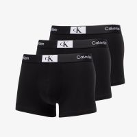 Calvin Klein ´96 Cotton Stretch Trunks 3-Pack Black/ Black/ Black S