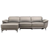 Xora ROHOVÁ SEDACIA SÚPRAVA, drevo, textil, koža, taupe