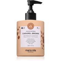 Maria Nila Colour Refresh delikatna odżywiająca maska bez trwałych pigmentów barwiących odcień Caramel Brown 7.35 300 ml