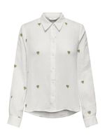 ONLY Bluza 'ONLHEART'  maslinasta / bijela
