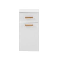 Stylife SPODNÁ SKRINKA, biela, biela, 32,7/67/35,3 cm