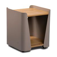 Xora PRÍRUČNÝ STOLÍK, sivá, farba duba