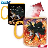 Abysse Corp One Piece Luffy & Sabo Šálka Heat Change 460 ml