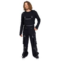 HEARTLESS - Herren Latzhose - DORCAS DUNGAREES - SCHWARZ 32/32