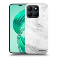 Silikónový čierny obal pre Honor X8c - White marble