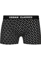 Men's Boxer Shorts 5-Pack White/Black/Lettering/Striped/Striped