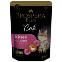 Kapsička Prospera Plus Cat Kitten kachna a zelené fazolky 85g