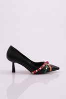 DGN 37015 Women's Spike Stone Heeled Shoes