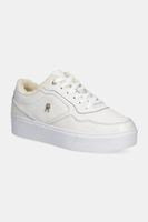 Kožené tenisky Tommy Hilfiger ESSENTIAL PLATFORM SNEAKER FUR