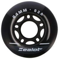 Zealot INLINE WHEELS 4 PACK 64-82A Комплект резервни колекца за in-line ролери, черно, размер