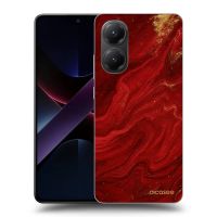 Silikónový čierny obal pre Xiaomi Poco X7 Pro 5G - Red