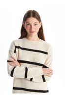 LC Waikiki Crew Neck Striped Women's Knit Dress