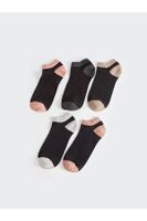 LC Waikiki LCW DREAM Color Blocked Women's Booties Socks 5 Pack