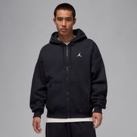 Jordan Brooklyn Fleece Oversized Full-Zip Hoodie Black - Pánske - Mikina Jordan - Čierne - IB7231-010 - Veľkosť: S