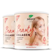 Nature's Finest Beauty Collagen | kolagēns + hialuronskābes pulveris | hidrolizēta kolagēna maisījums | hialurona komplekss skaistumam | dabīgs citron