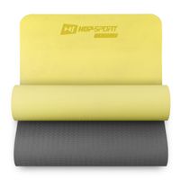 Yogamatte TPE 0,6cm gelb/grau