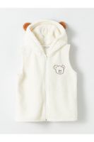 LC Waikiki LCW Kids Hooded Plush Girls Kids Vest