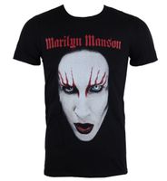 metalik majica muško Marilyn Manson - Red Lips - ROCK OFF - MMTS0101MB XL