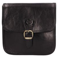 Női crossbody bőr kézitáska Italia Jitka - fekete
